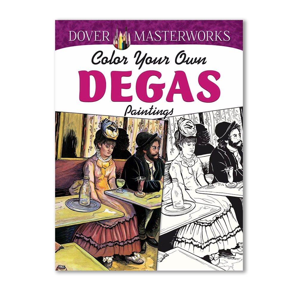 Dover, Coloring Books, Art & School, Color Your Own Degas, 934064